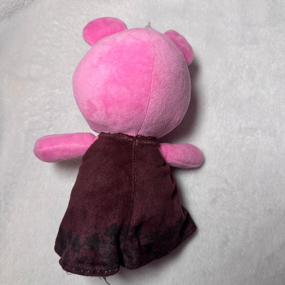 Piggy MiniToon Plush Stuffed Animal Pink Brown Outfit 7" Toy - Picture 5 of 5